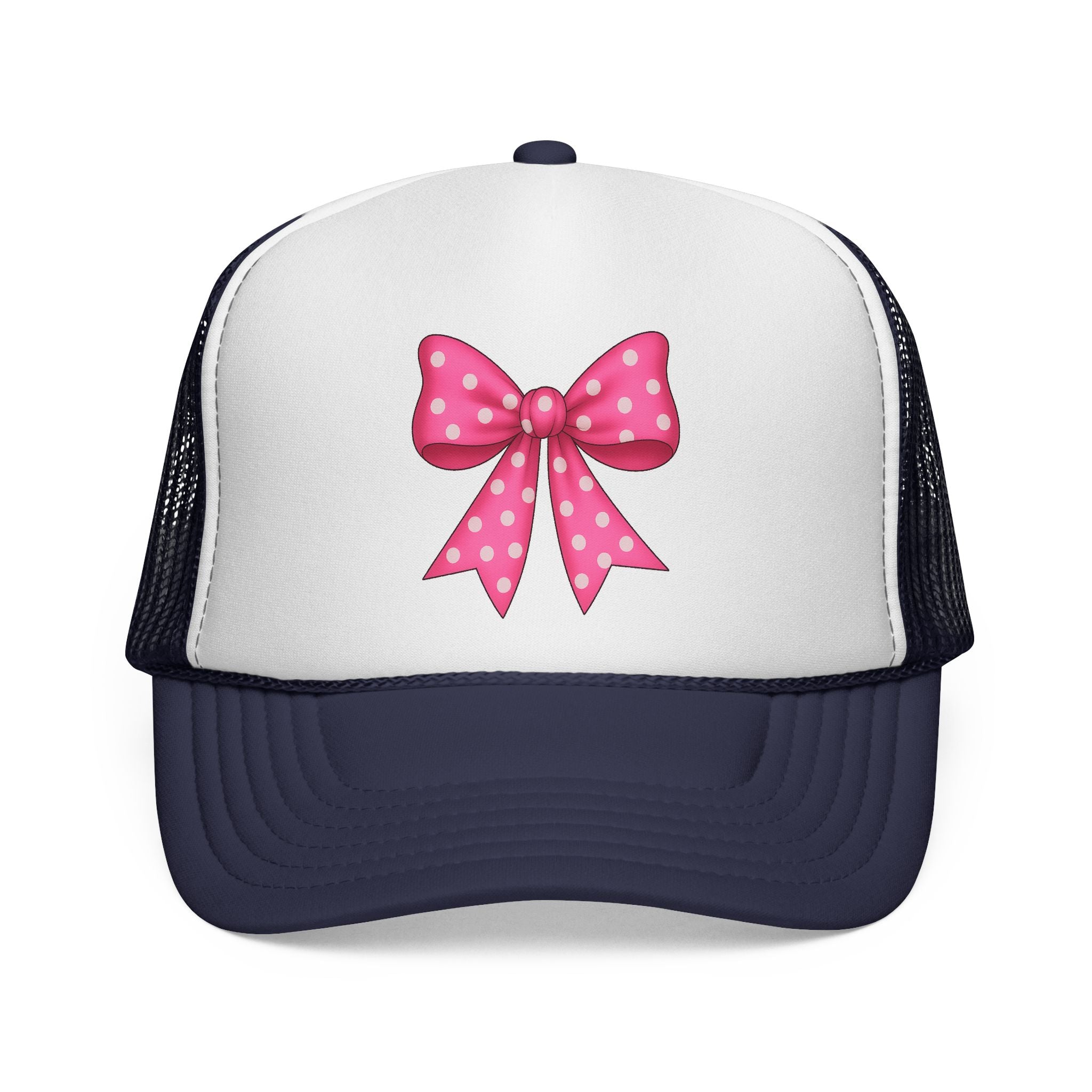 Charming Bow Trucker Cap | Cute Accessory for Everyday Wear, Gift for Birthdays, Festivals, Outdoor Activities