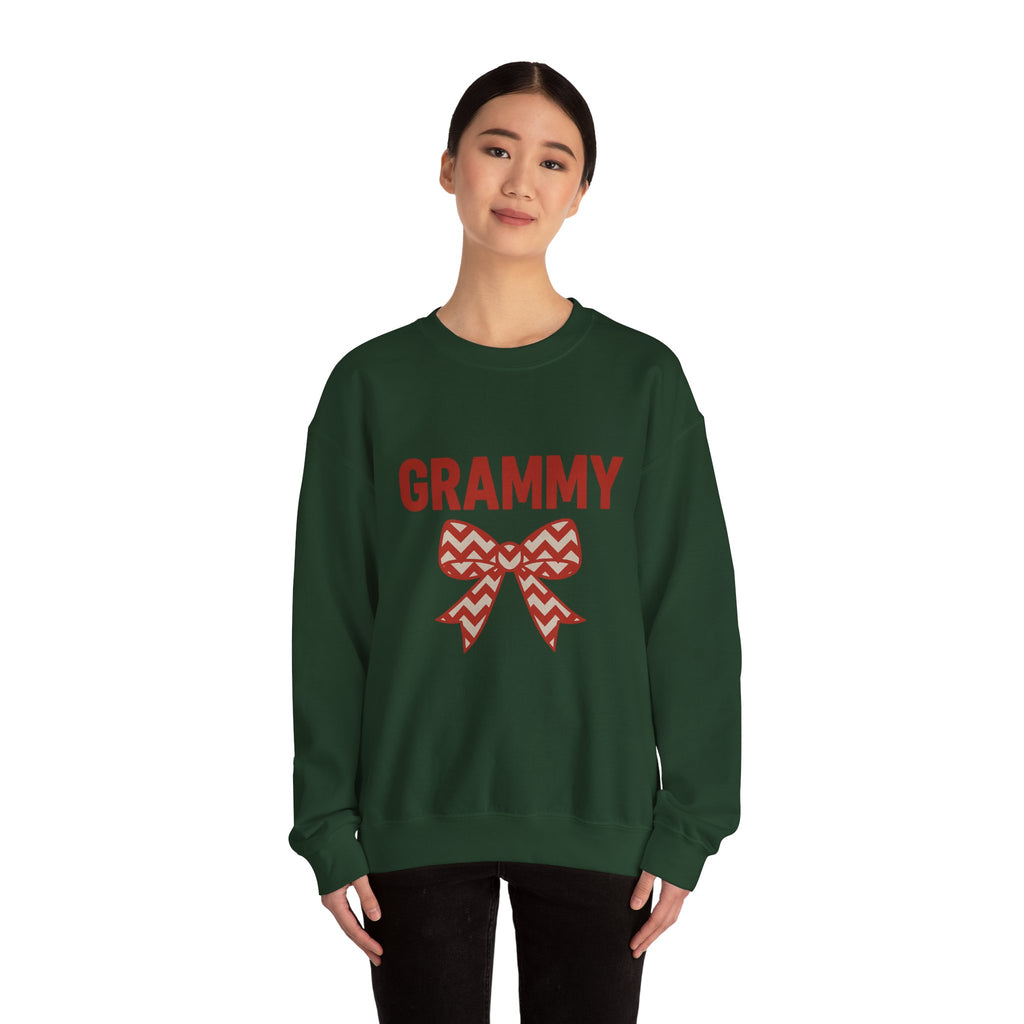 GRAMMY Christmas Bow Sweatshirt - Christmas Fashion, Cozy Gift, Christmas Apparel, Christmas Decor, Christmas Outfit,
