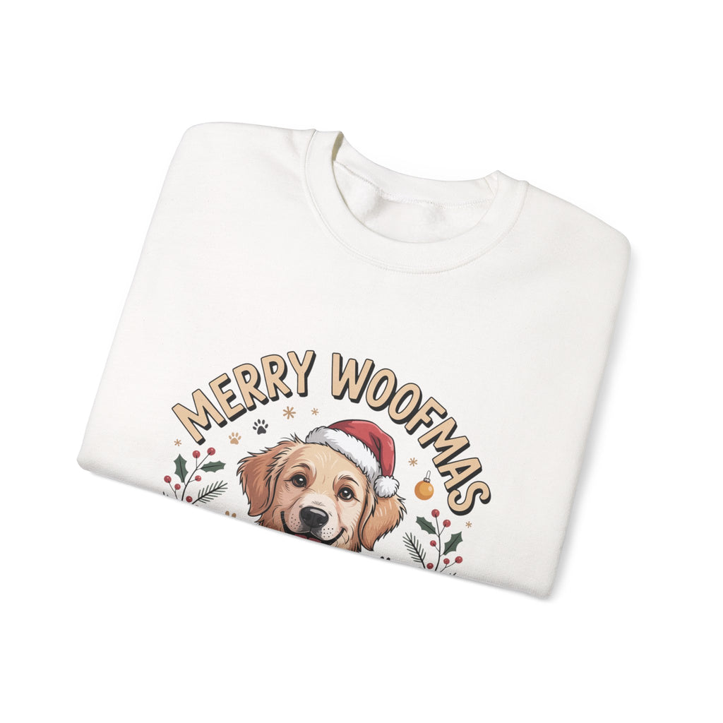 Christmas Dog Sweatshirt, Unisex Crewneck, Dog Lover Gift, Dog Dad Present, Holiday Sweater