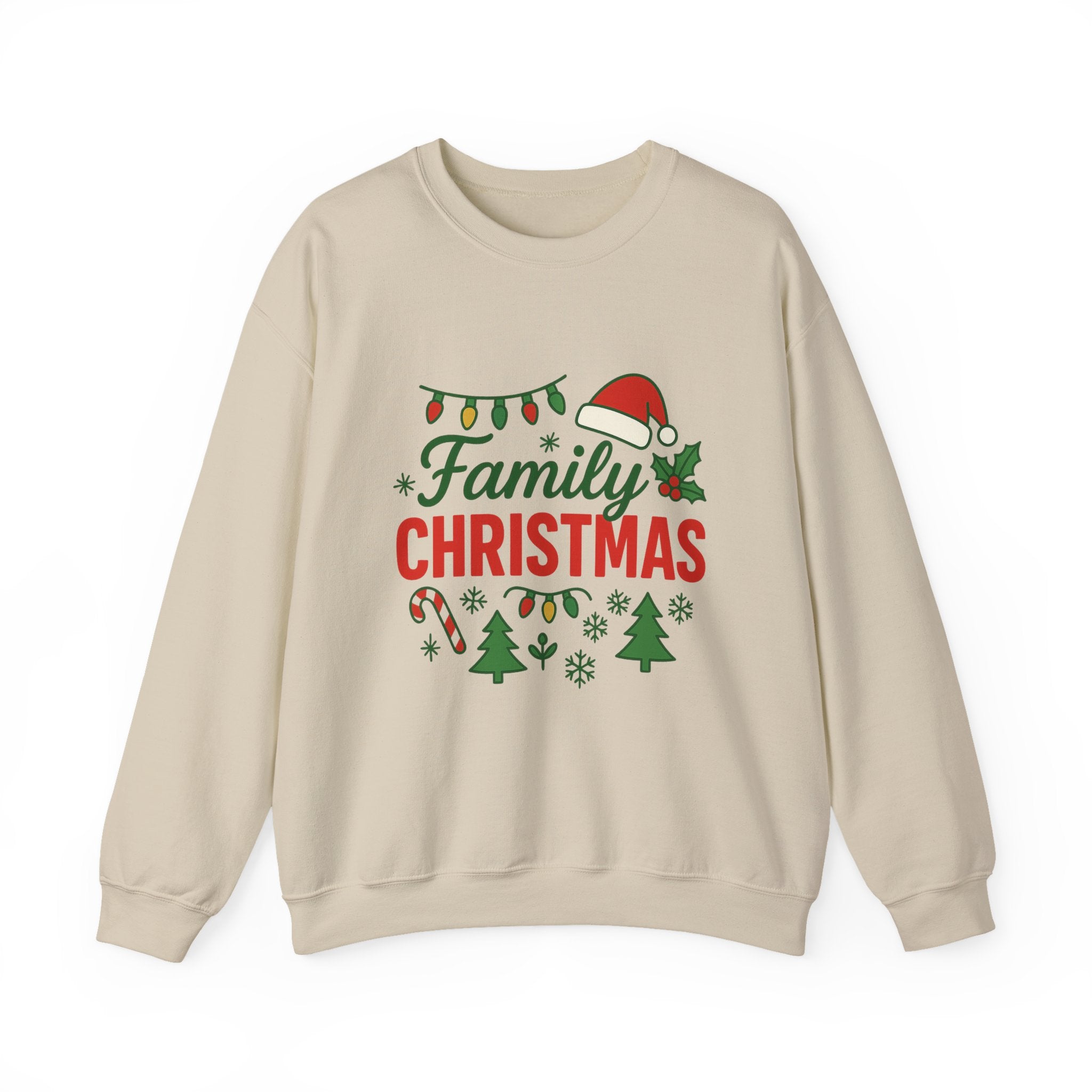 Family Christmas Sweatshirt - Christmas Fashion, Cozy Gift, Christmas Apparel, Christmas Decor, Christmas Outfit,