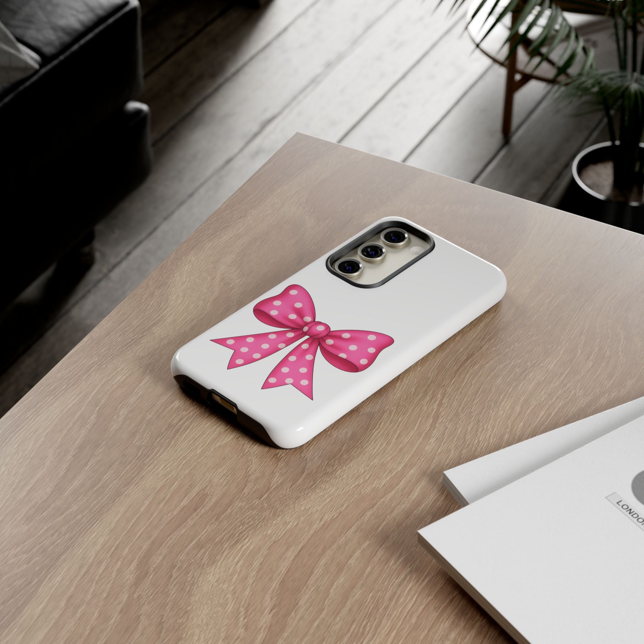 Stylish Phone Case - Beautiful Pink Bow - Tough Cases