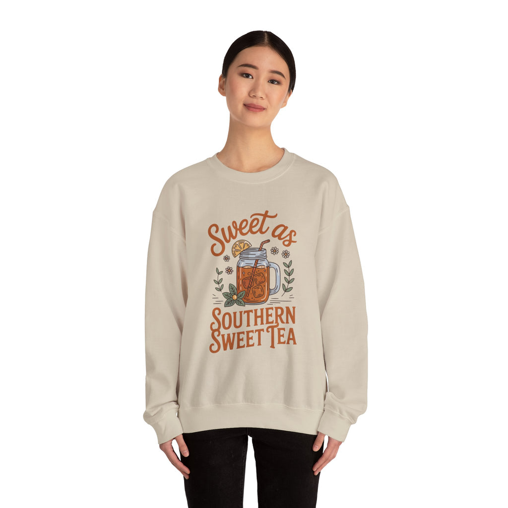Southern Sweet Tea Roots Sweatshirt, Raised on Sweet Tea, Southern Vibes Apparel, Cozy Southern Crewneck, Sweet Tea Lover Gift, Comfortable