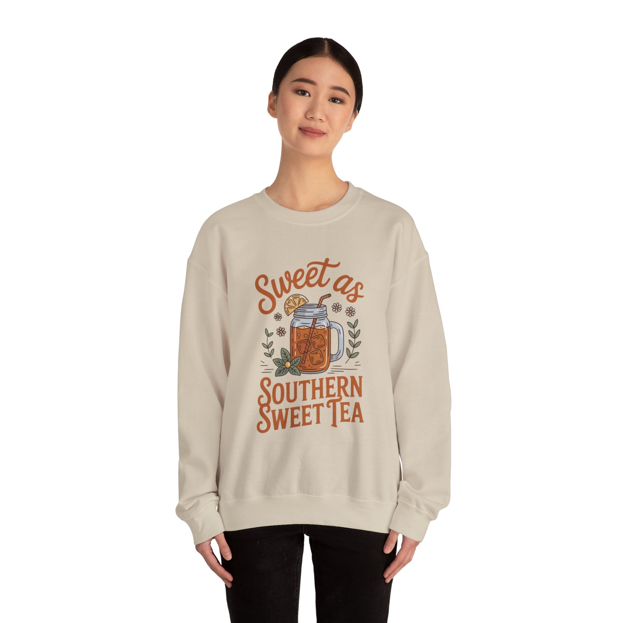 Southern Sweet Tea Roots Sweatshirt, Raised on Sweet Tea, Southern Vibes Apparel, Cozy Southern Crewneck, Sweet Tea Lover Gift, Comfortable