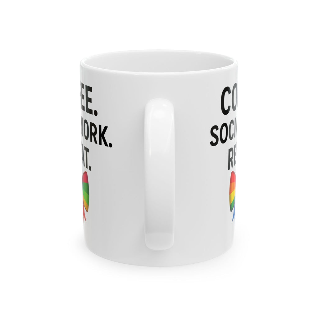 Bow Social Work Mug,  Social Worker Gift Cup, Tea Cup, Social work appreciation , Social Worker, Social Work Month