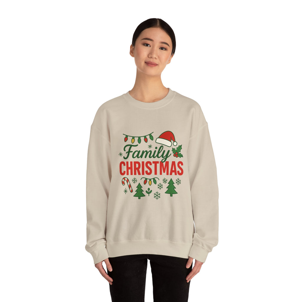 Family Christmas Sweatshirt - Christmas Fashion, Cozy Gift, Christmas Apparel, Christmas Decor, Christmas Outfit,