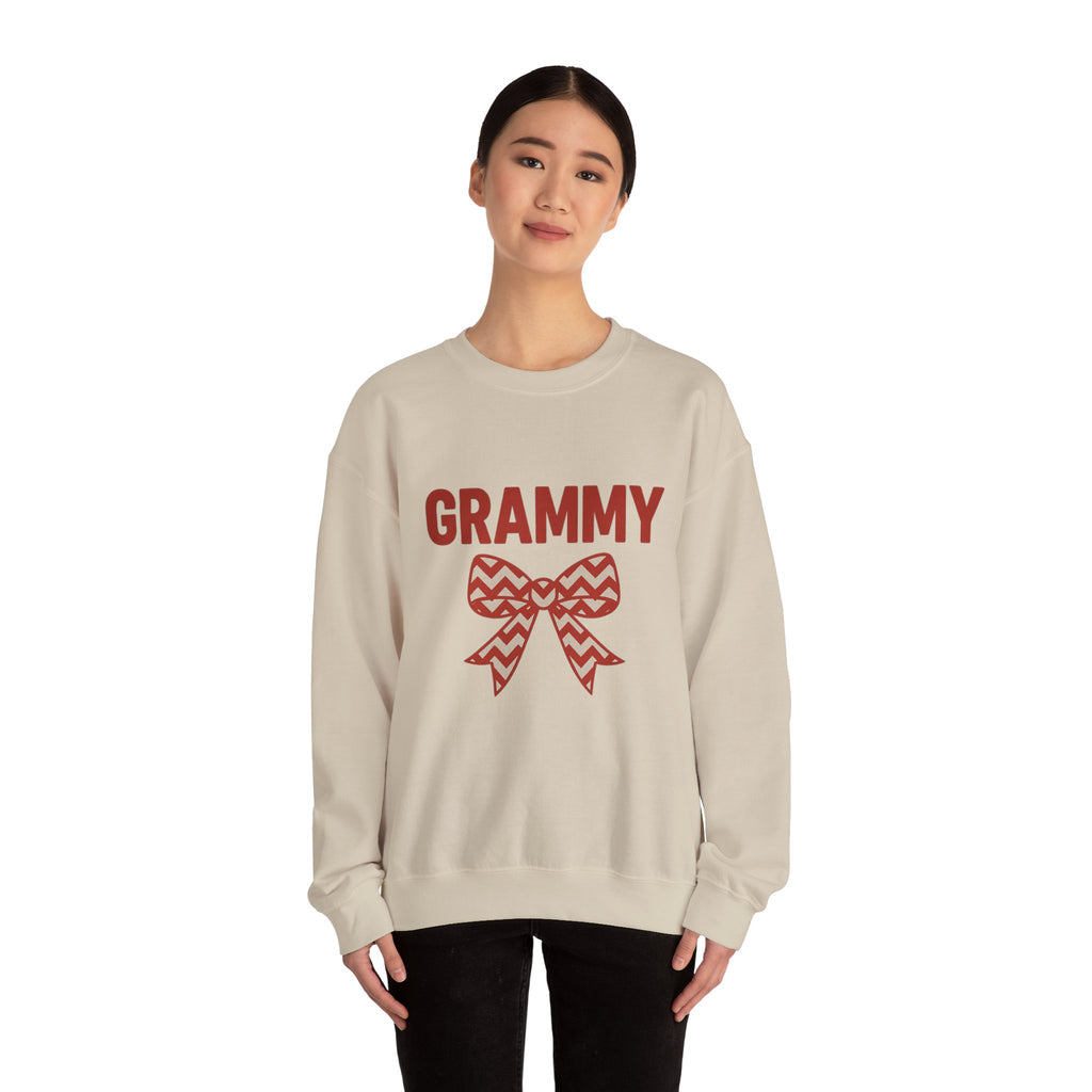 GRAMMY Christmas Bow Sweatshirt - Christmas Fashion, Cozy Gift, Christmas Apparel, Christmas Decor, Christmas Outfit,