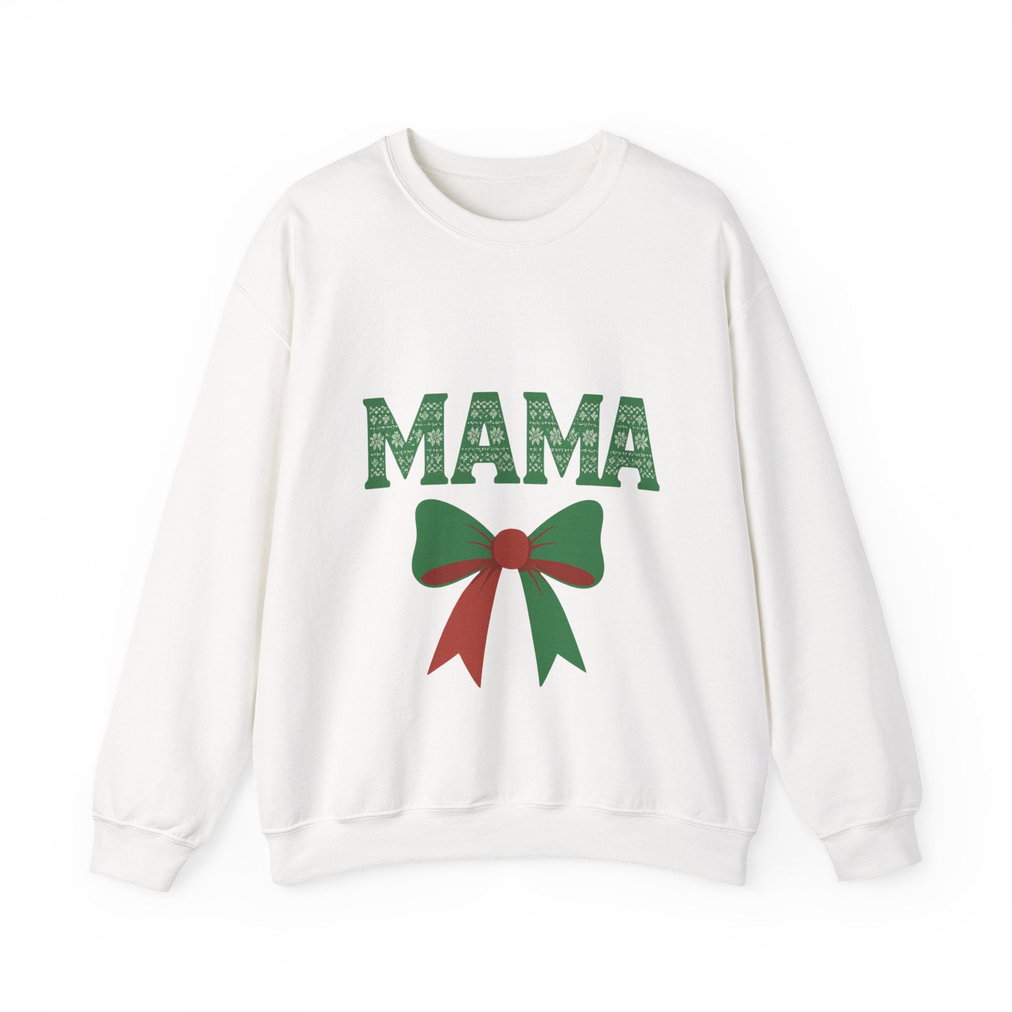 MAMA Christmas Sweatshirt - Christmas Fashion, Cozy Gift, Christmas Apparel, Christmas Decor, Christmas Outfit,